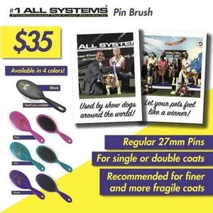 #1 All Systems Large Pet Pin Brush (4 Colours)