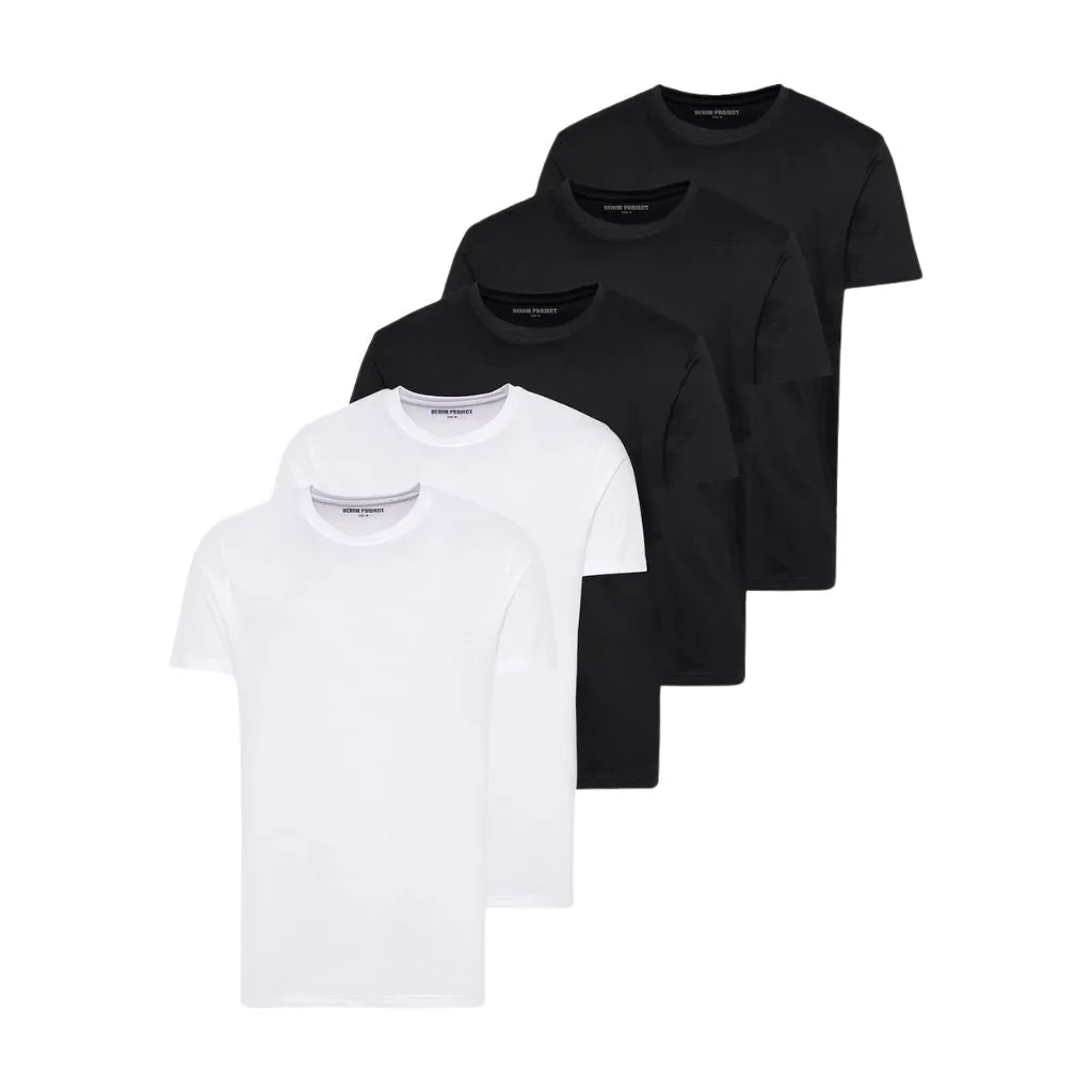 5 PACK T-SHIRTS - 2XWHITE