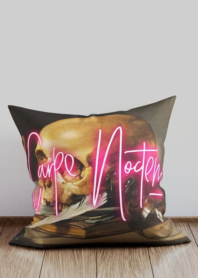 Carpe Noctem Altered Art Cushion