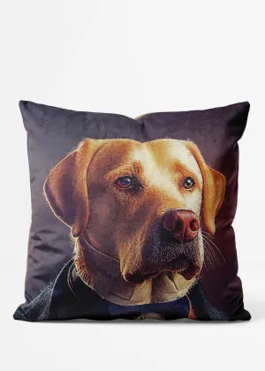 Golden Labrador Animal Portrait Cushion