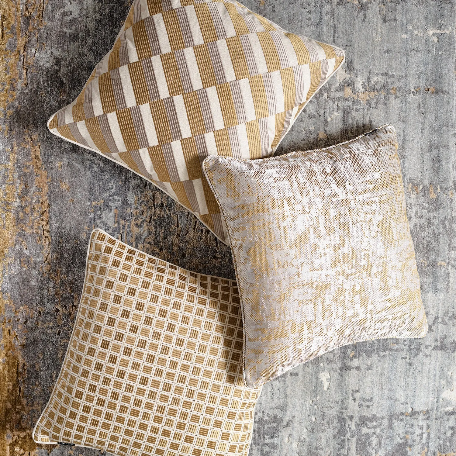 greg natale | capella cushion | gold