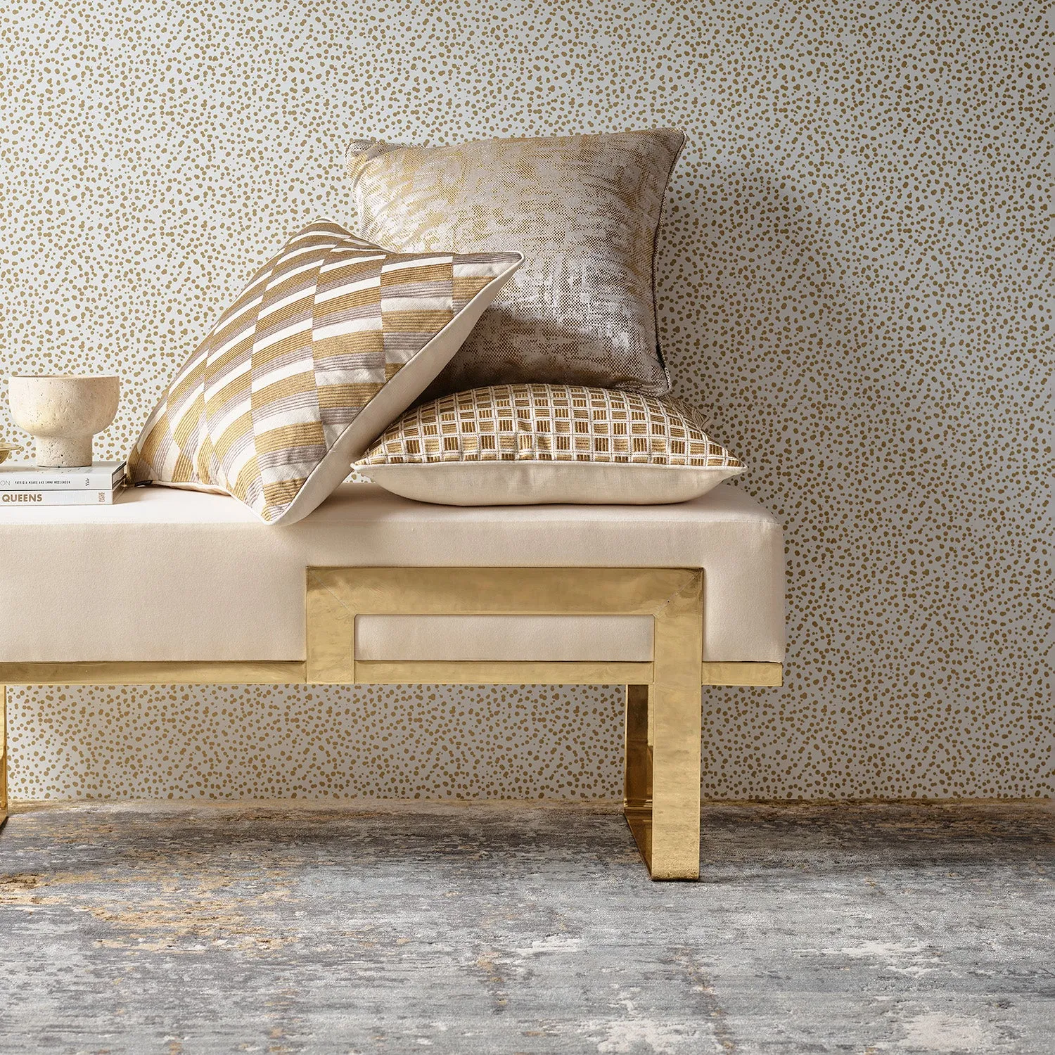 greg natale | capella cushion | gold