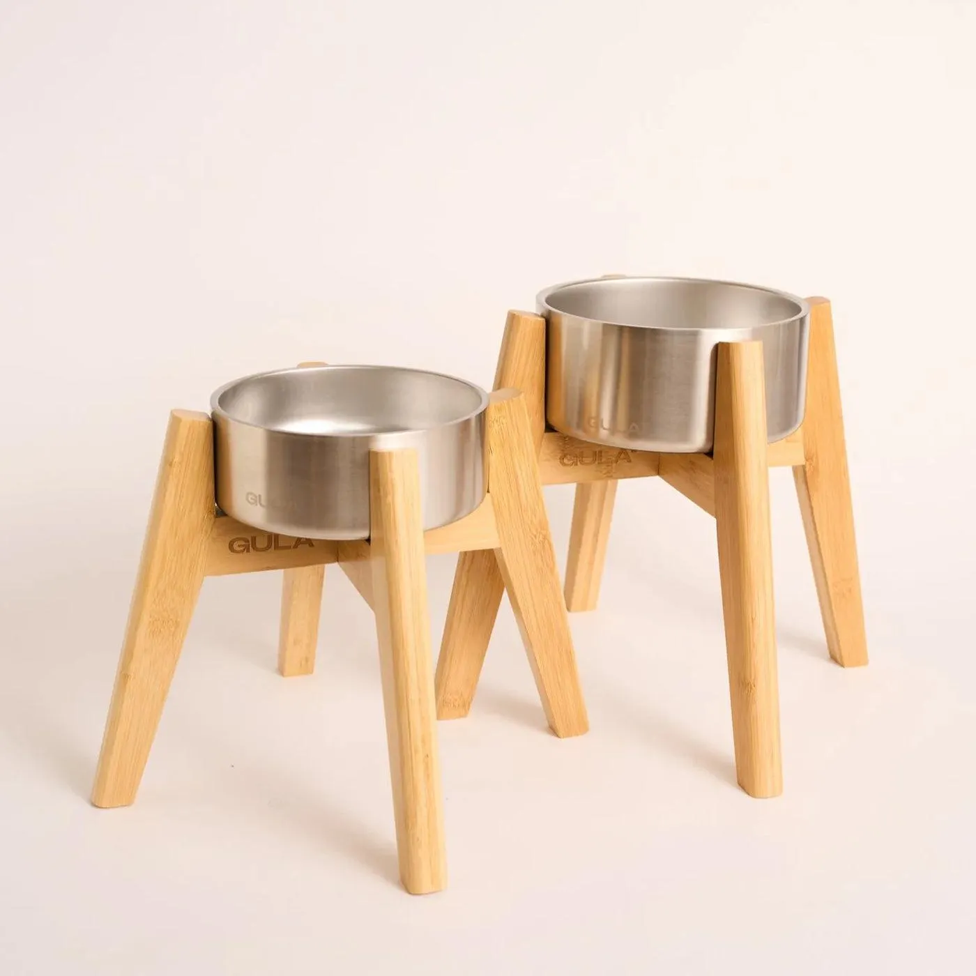 GULA | Double walled and insulated - Silver Dog Bowl