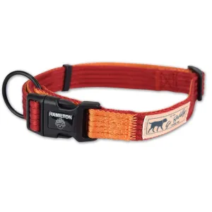 Hamilton Dog Collar - Campfire - Red/Mango