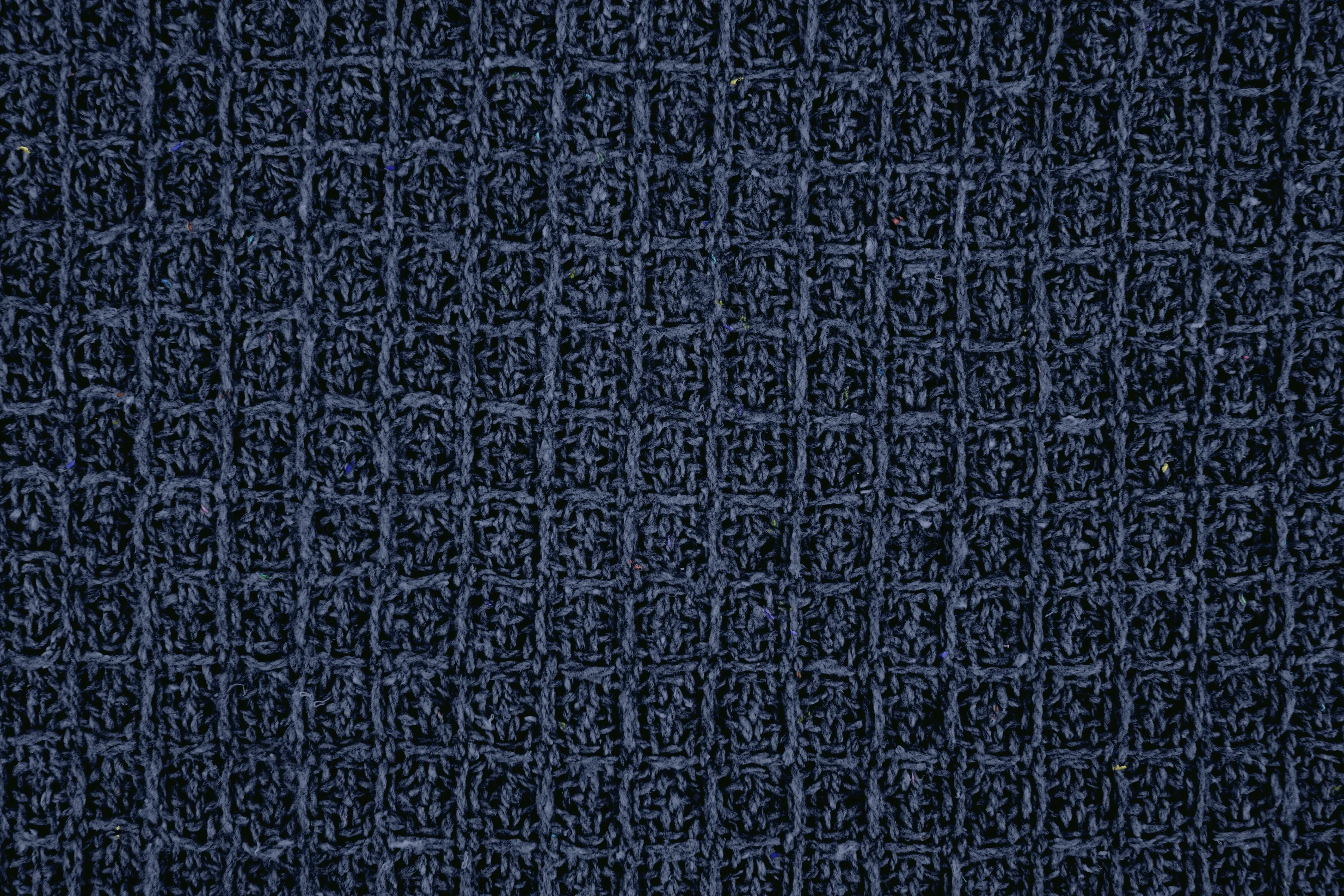 Honeycomb - Recycled Cotton Throw in Navy