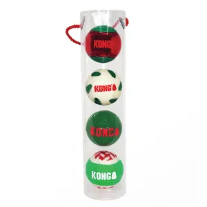 Kong Christmas Holiday Occasions 4 Medium Balls