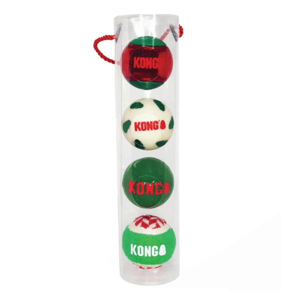 Kong Christmas Holiday Occasions 4 Medium Balls