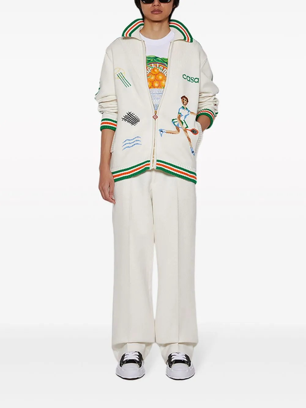 Le Jeu intarsia knit jacket
