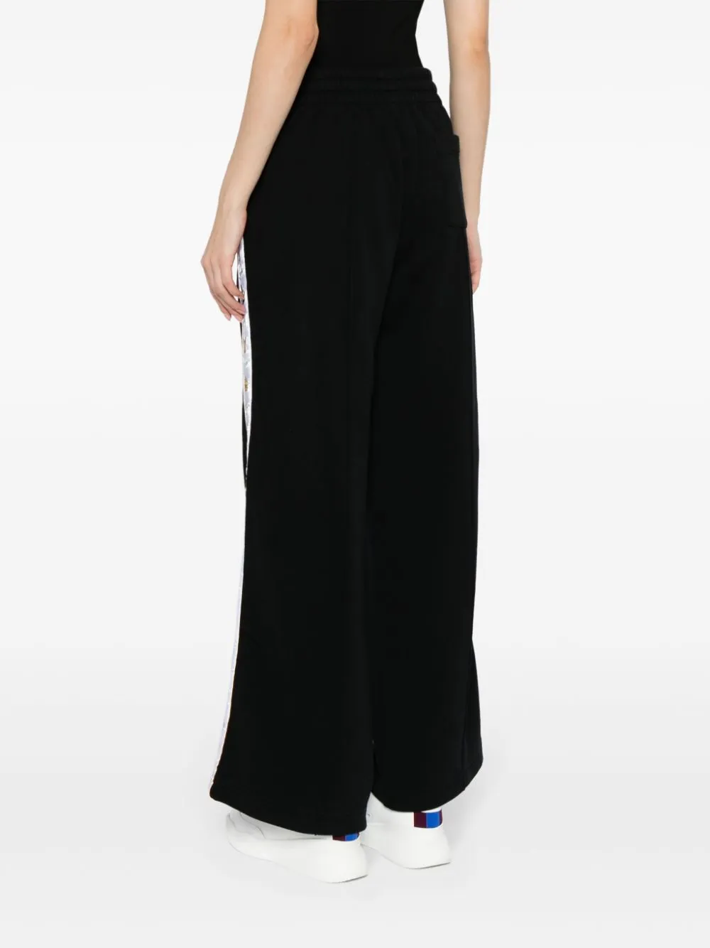 logo-tape organic cotton track pants
