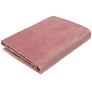 Matt Blush Pink Velvet Throw Blankets & Runners