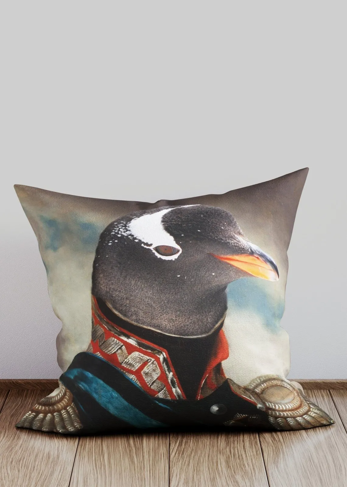 Penguin Animal Portrait Cushion