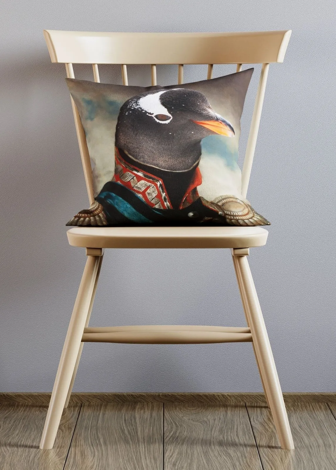 Penguin Animal Portrait Cushion
