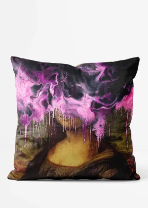 Pink Gloop Drippy Mona Cushion