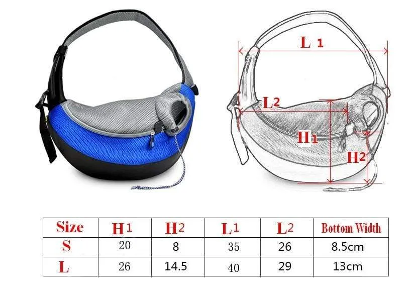 Shoulder Sling Front Mesh Cat Carrier