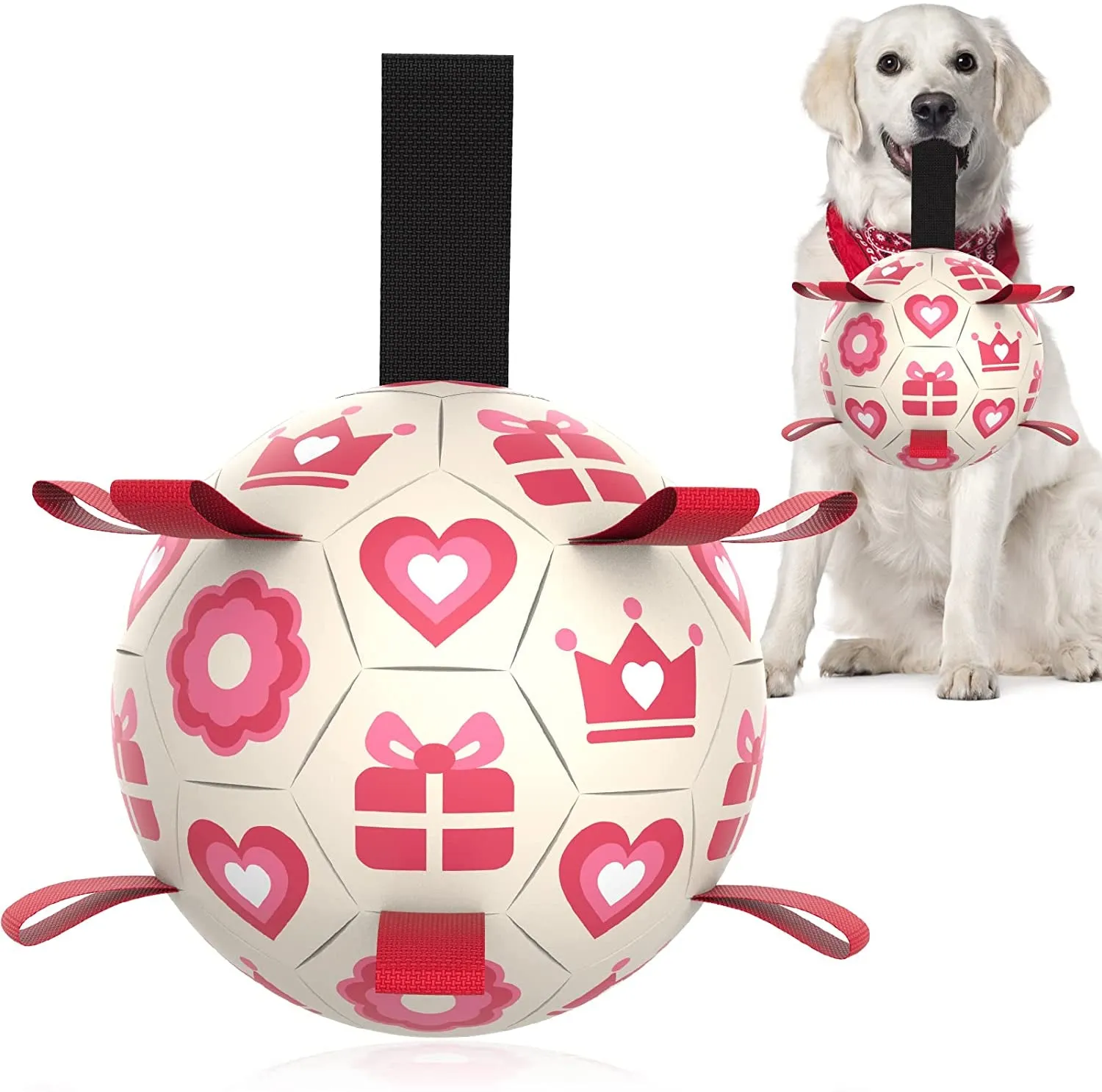 Soccer Ball Straps Dog Toys