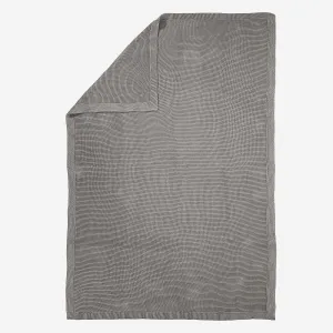 Throw / Blanket - Ellos Knitted Graphite Grey