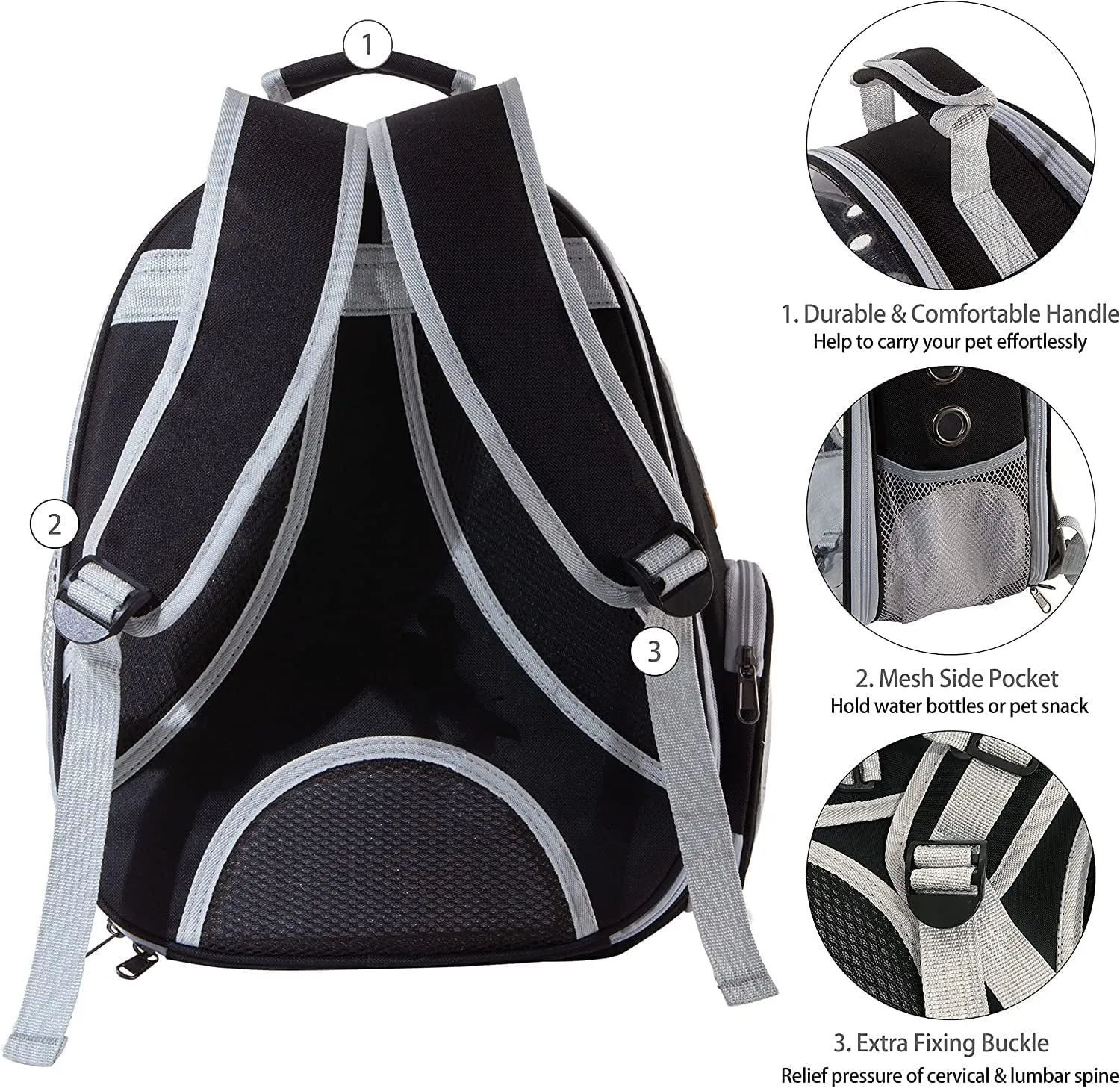 Transparent Space Capsule Pet Carrier